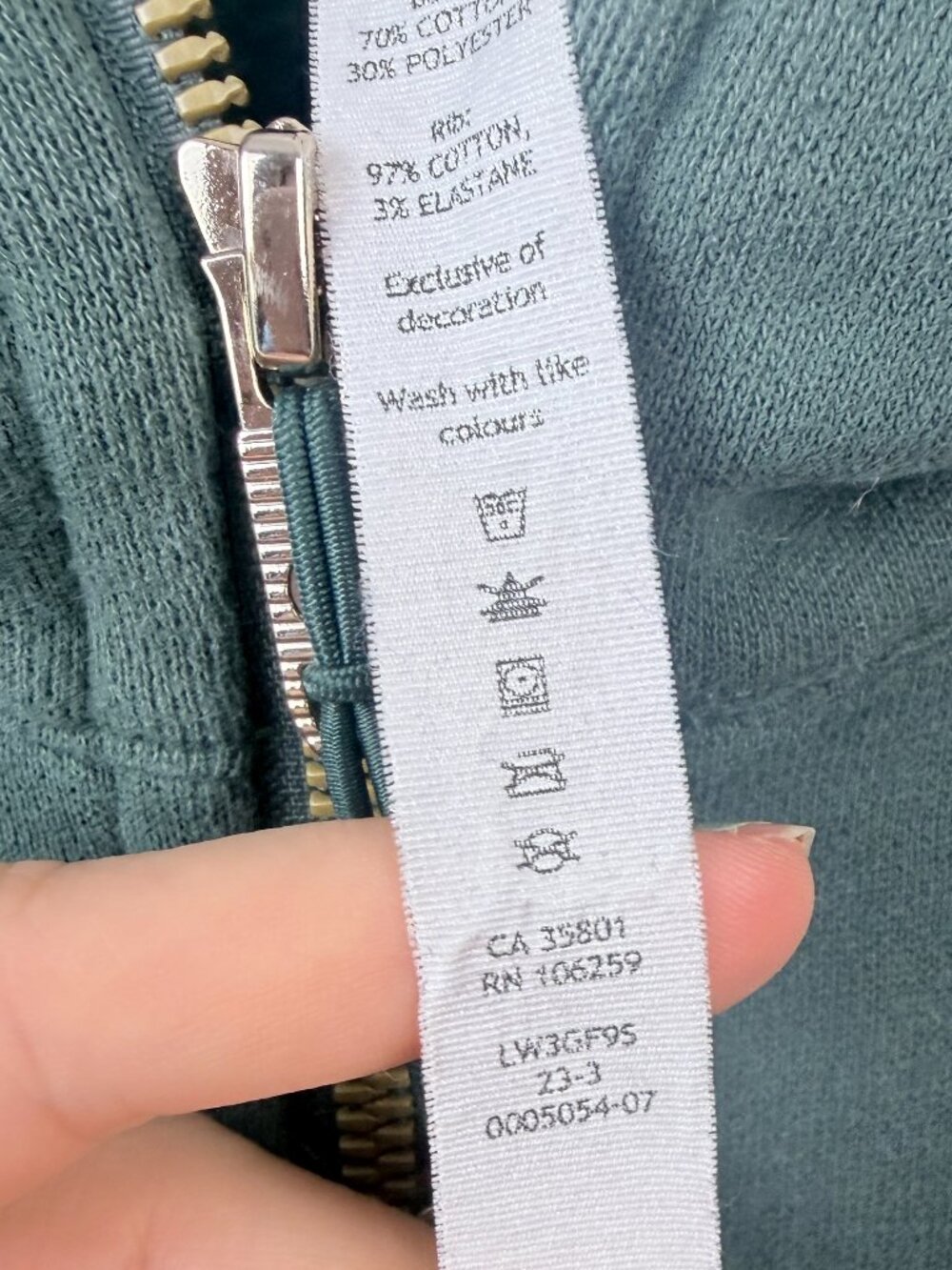 Lululemon Scuba Oversized Crop Half-Zip Hoodie Green Jasper XS/S - Picture 5 of 8